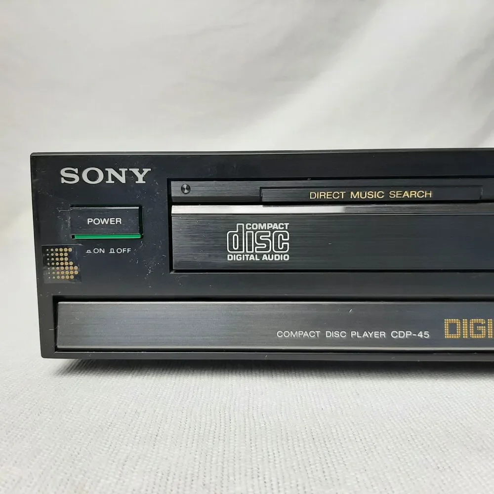 VINTAGE Sony Compact Disc Player CDP-45 Home Audio 80-90s Made in JAPAN + TESTED